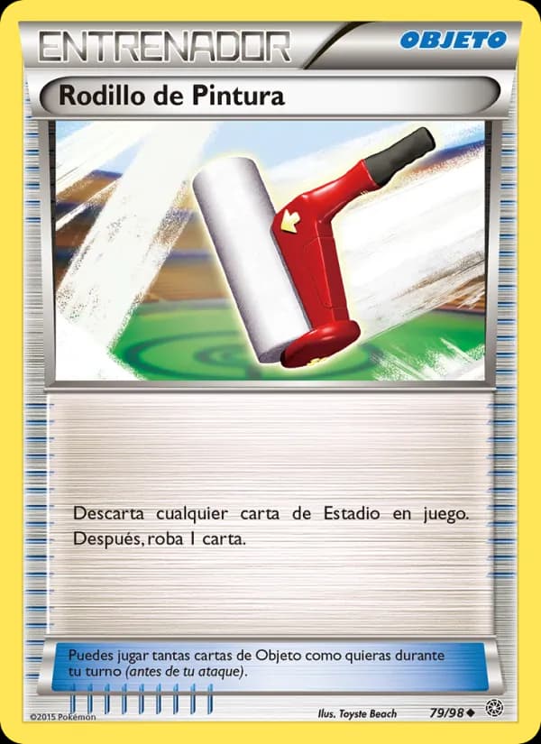 Rodillo de Pintura card in Spanish