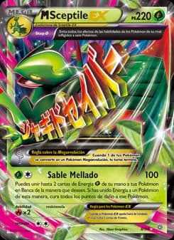 M-Sceptile EX card in Spanish