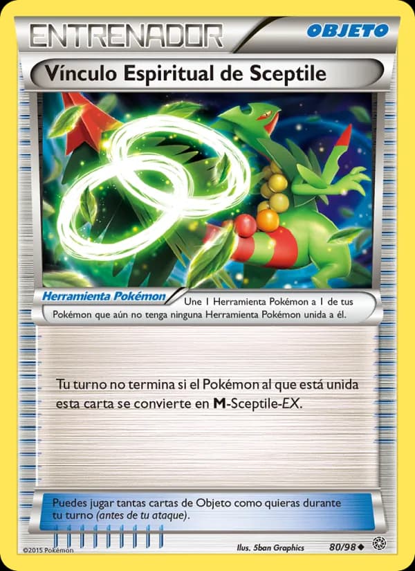 Vínculo Espiritual de Sceptile card in Spanish