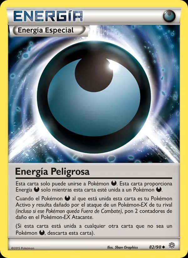Energía Peligrosa card in Spanish