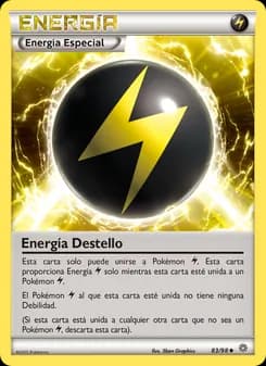 Energía Destello card in Spanish