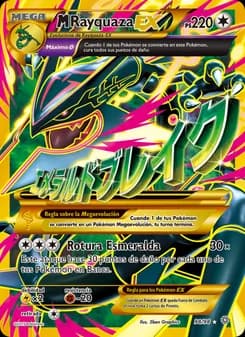 M-Rayquaza EX card in Spanish