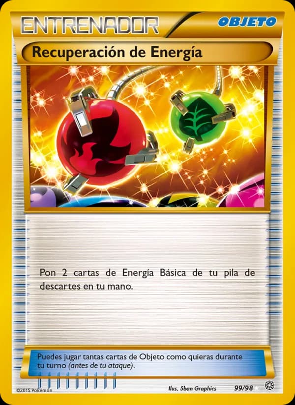 Recuperación de Energía card in Spanish
