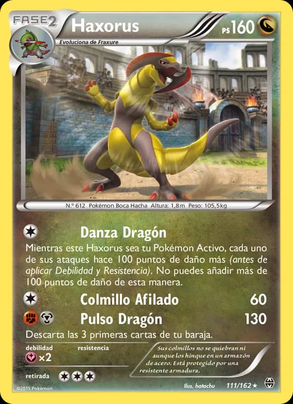 Haxorus card in Spanish