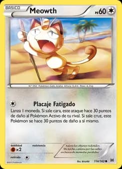 Meowth card in Spanish