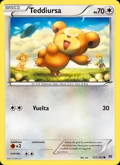 Teddiursa card in Spanish