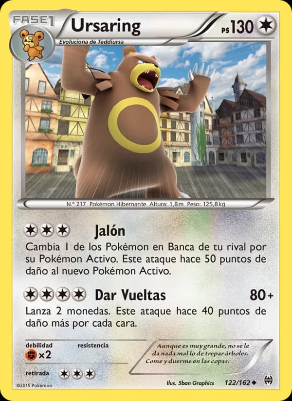 Ursaring card in Spanish