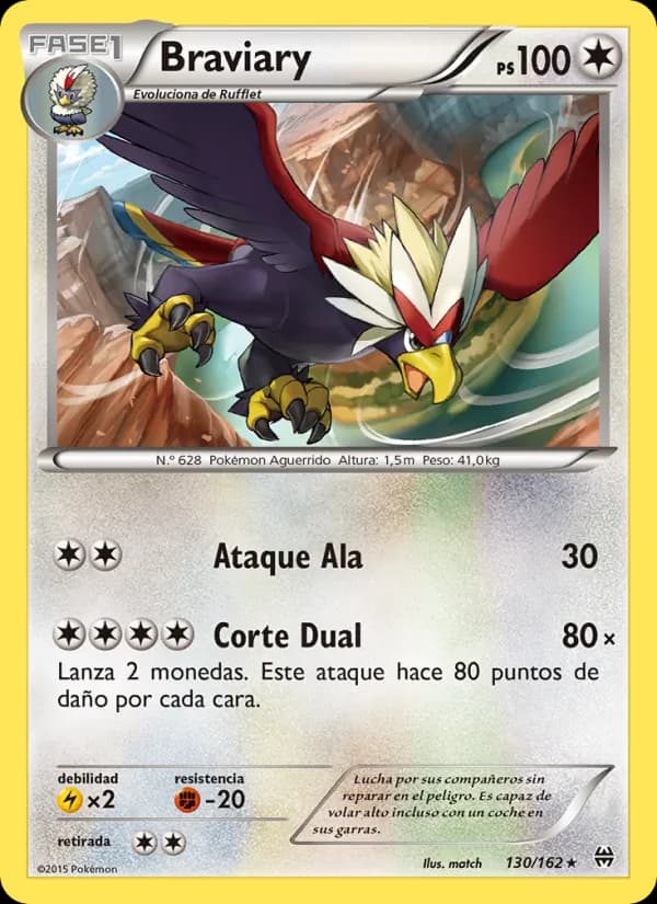 Braviary card in Spanish