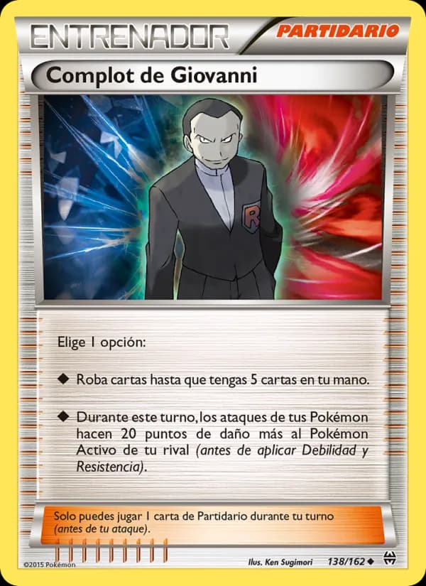 Complot de Giovanni card in Spanish
