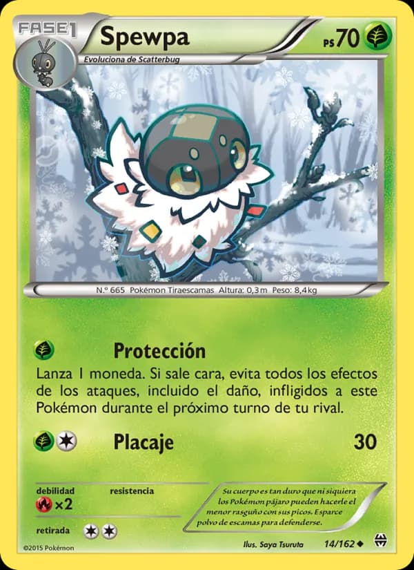 Spewpa card in Spanish