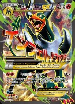 M-Houndoom EX card in Spanish