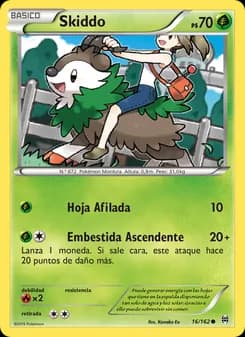 Skiddo card in Spanish