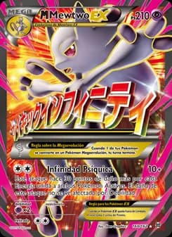 M-Mewtwo EX card in Spanish