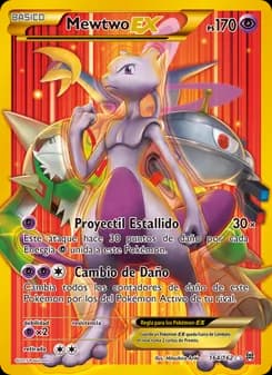 Mewtwo EX card in Spanish