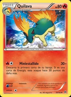 Quilava card in Spanish
