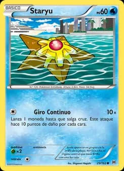 Staryu card in Spanish