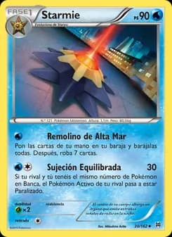 Starmie card in Spanish