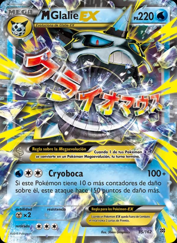 M-Glalie EX card in Spanish