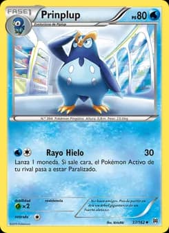 Prinplup card in Spanish