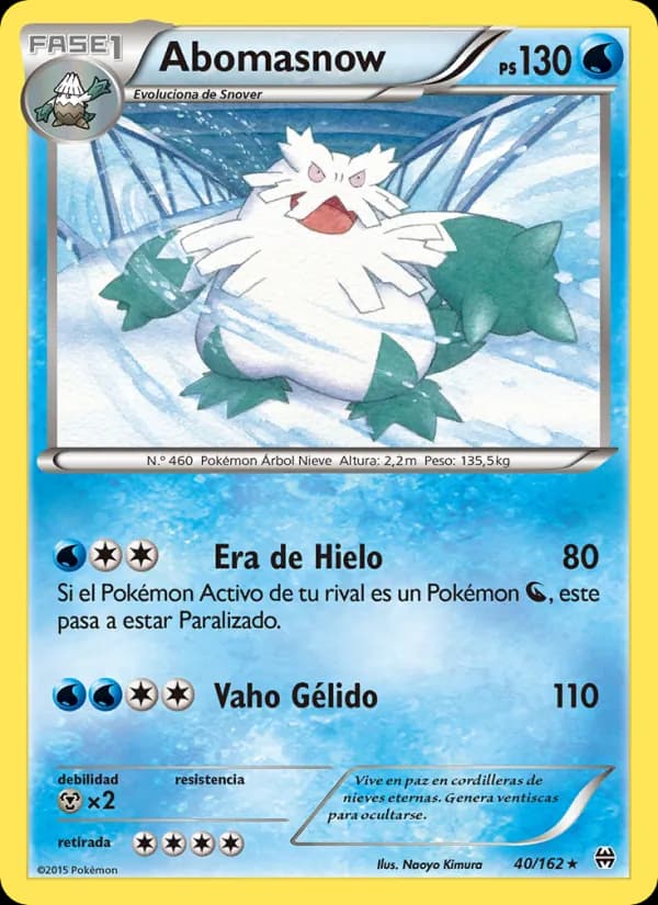 Abomasnow card in Spanish
