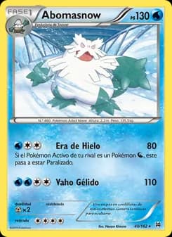 Abomasnow card in Spanish