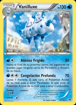 Vanilluxe card in Spanish