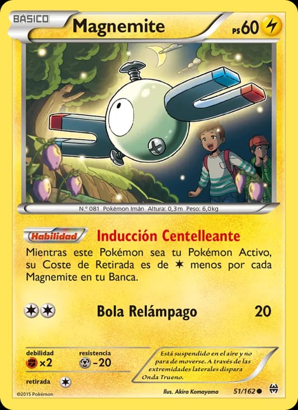 Magnemite card in Spanish