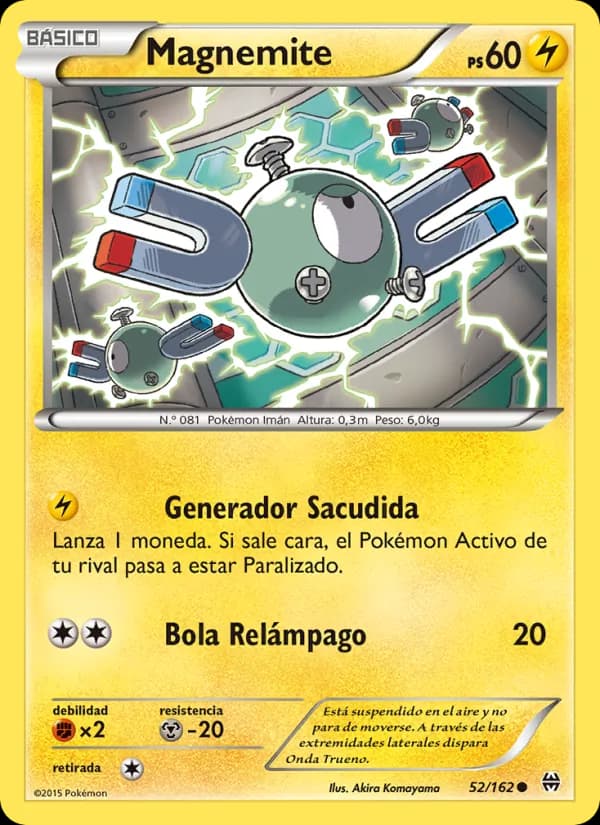 Magnemite card in Spanish