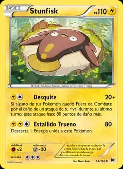 Stunfisk card in Spanish