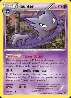 Haunter card in Spanish