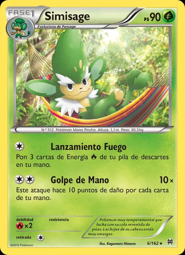 Simisage card in Spanish