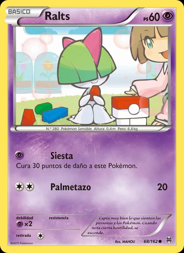 Ralts card in Spanish