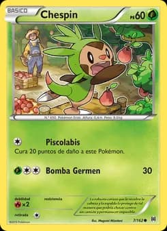 Chespin card in Spanish