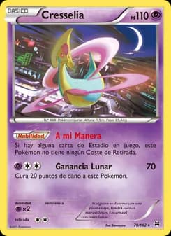 Cresselia card in Spanish