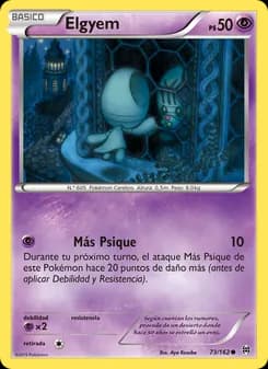 Elgyem card in Spanish