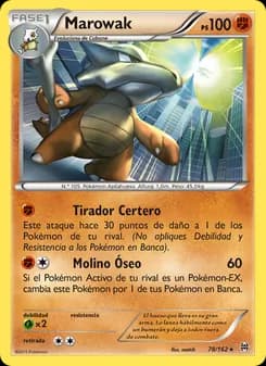 Marowak card in Spanish