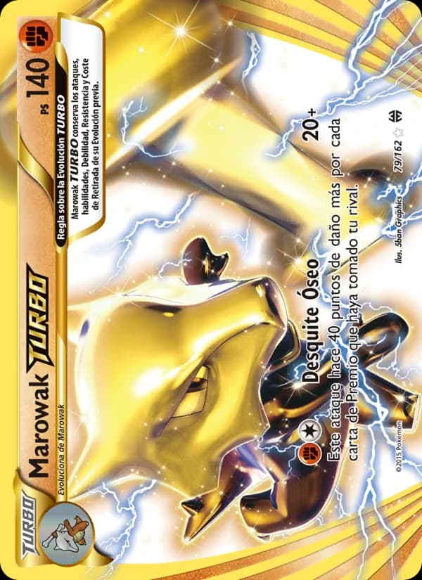 Marowak TURBO card in Spanish