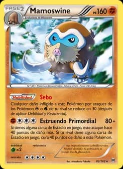 Mamoswine card in Spanish