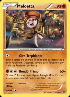 Meloetta card in Spanish