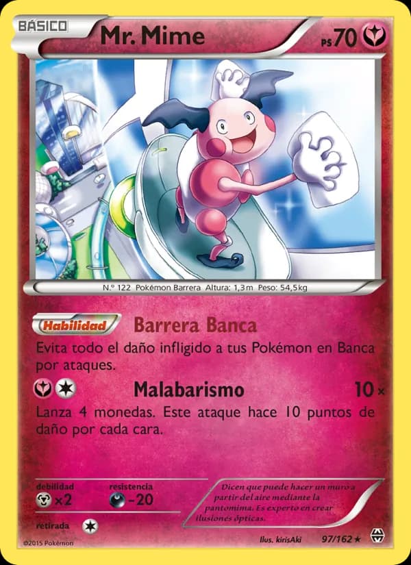 Mr. Mime card in Spanish