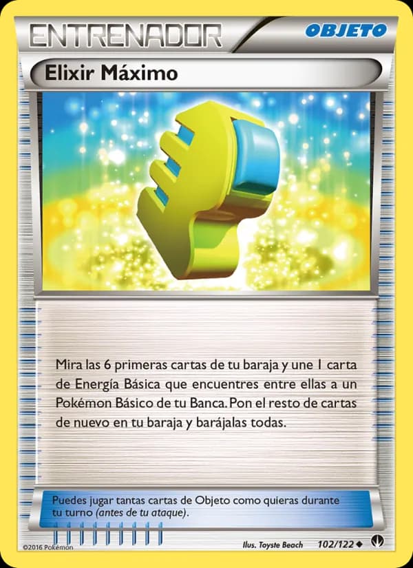 Elixir Máximo card in Spanish
