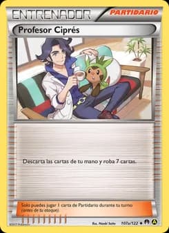 Profesor Ciprés card in Spanish
