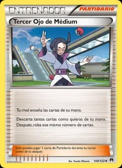 Tercer Ojo de Médium card in Spanish