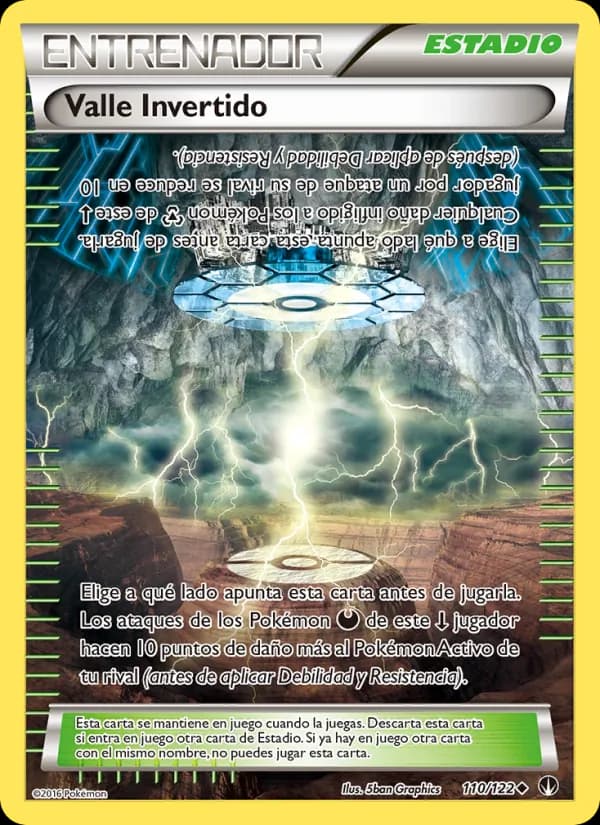Valle Invertido card in Spanish
