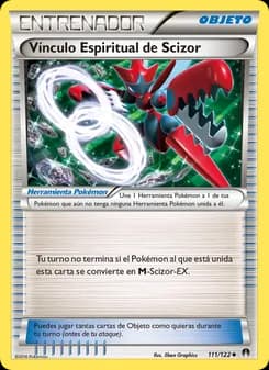 Vínculo Espiritual de Scizor card in Spanish