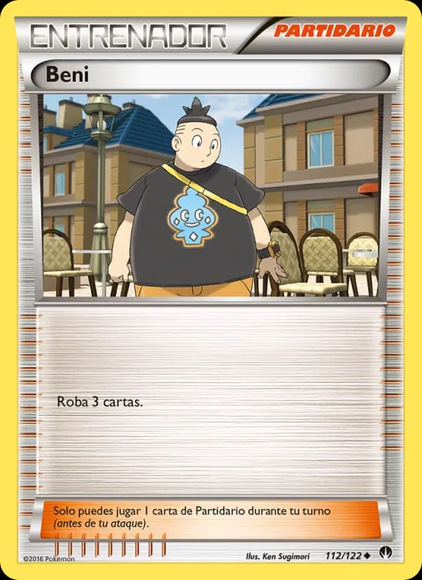 Beni card in Spanish