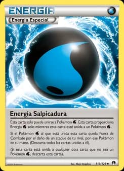 Energía Salpicadura card in Spanish