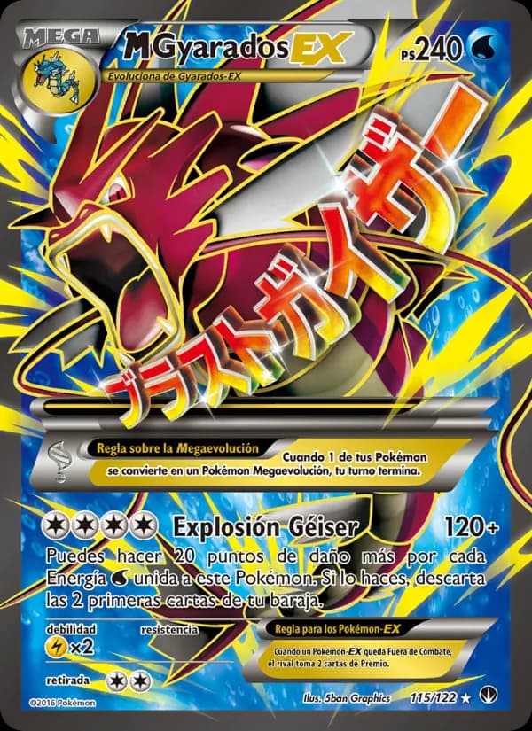 M-Gyarados EX card in Spanish