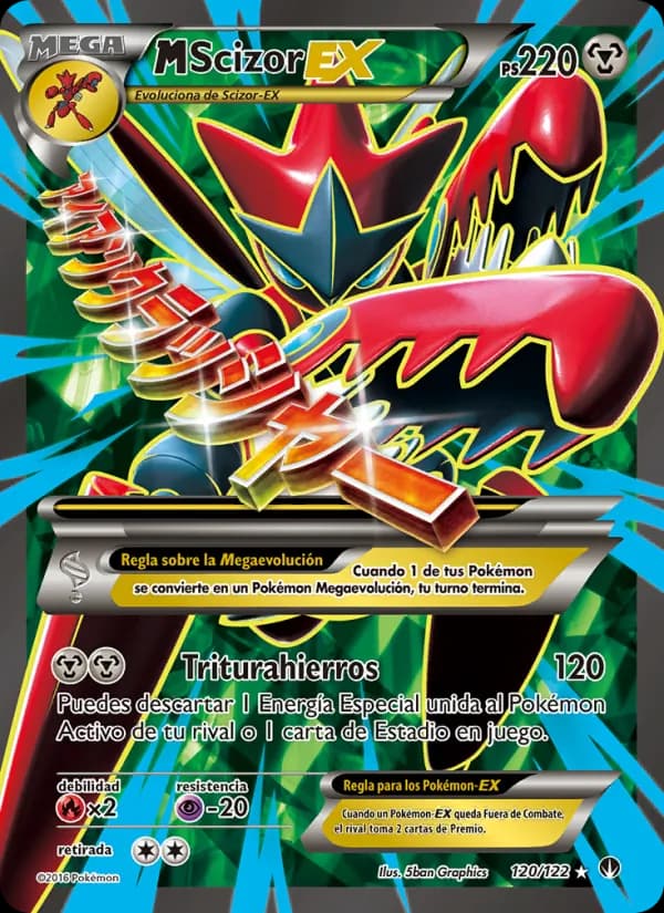 M-Scizor EX card in Spanish