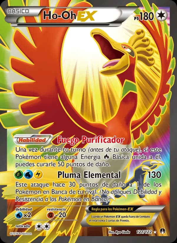 Ho-Oh EX card in Spanish